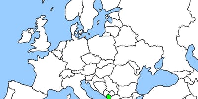 Carte de l'Albanie, la localisation sur carte