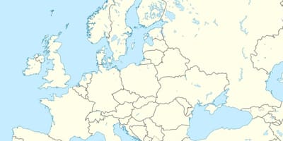 Carte de l'Albanie européenne